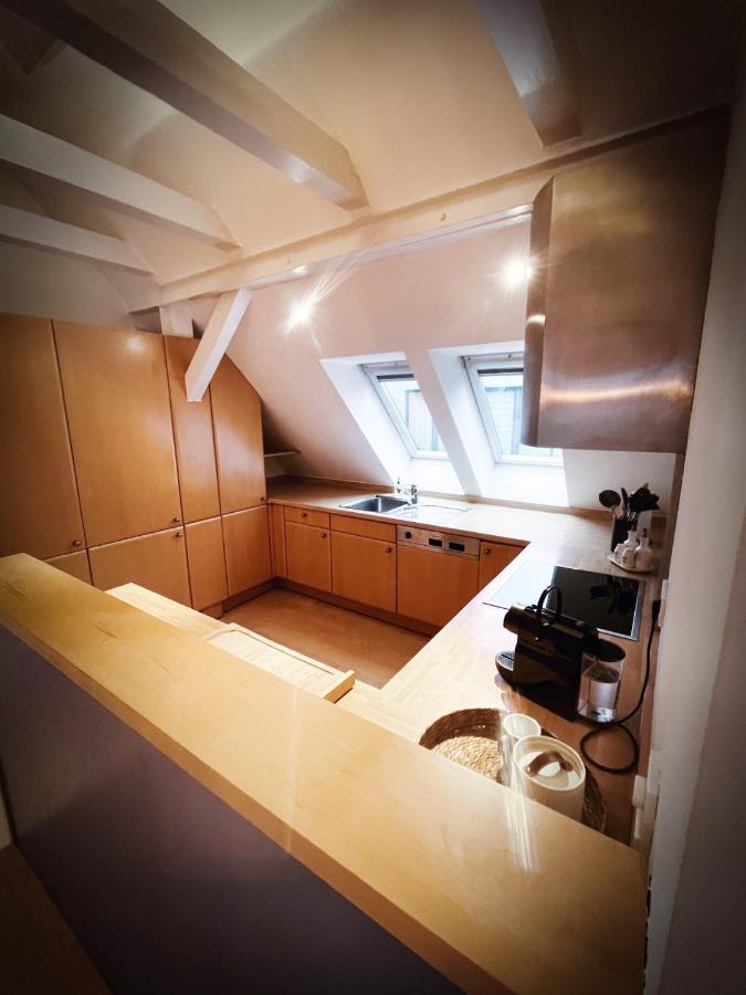 Апартаменты Loft-Panoramablick-Hafen & Elbe! Гамбург Экстерьер фото